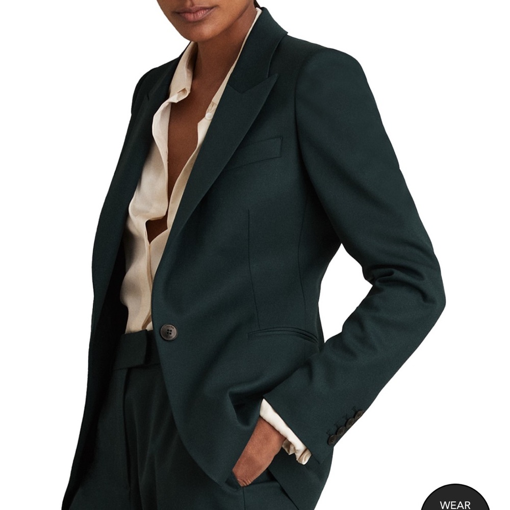 NWOT Reiss Jade Blazer Green US 10/UK 14